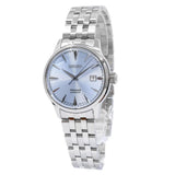 Seiko Presage Cocktail Time Automatic Ice Blue Dial Silver Steel Strap Watch for Men - SRPE19J1
