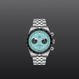 Tudor Black Bay Chrono Blue Dial Silver Steel Strap Watch for Men - M79360N-0024