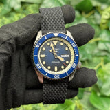 Seiko 5 Sports SKX Automatic Blue Dial Blue Silicone Strap Watch for Men - SRPD71K2
