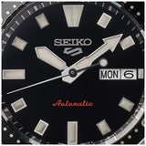 Seiko 5 Sports SKX Automatic Black Dial Silver Steel Strap Watch for Men - SRPL85K1
