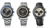 Seiko Prospex Speedtimer Solar Chronograph Grey Dial Silver Steel Strap Watch for Men - SSC939