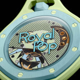 Swatch x AP Royal Pop Lime Green Dial Lime Green leather Lanyard Watch for Men - Blaue Acht