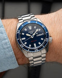 Seiko 5 Sports SKX Automatic Blue Dial Silver Steel Strap Watch for Men - SRPL83K1