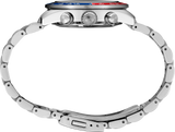 Seiko Prospex Solar Chronograph 1969 Re-interpretation Orange Dial Silver Steel Strap Watch for Men - SSC947