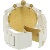 Nixon 51-30 Chronograph White Dial White Steel Strap Watch for Men - A083-1035