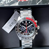 Seiko Prospex SSC915 Speedtimer Solar Chronograph Men's Watch – Black Dial & Silver Steel Bracelet