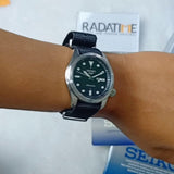 Seiko 5 Sports Automatic Black Dial Black Nylon Strap Watch for Men - SRPE67K1