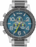Nixon 51-30 Chronograph Blue Dial Two Tone Steel Strap Watch for Men - A083-2304
