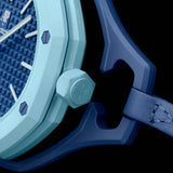 Swatch x AP Royal Pop Blue Dial Blue Leather Lanyard Watch for Men - Lan Ba