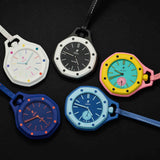 Swatch x AP Royal Pop Blue Dial Blue Leather Lanyard Watch for Men - Lan Ba