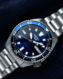 Seiko 5 Sports SKX Automatic Blue Dial Silver Steel Strap Watch for Men - SRPL83K1