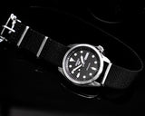 Seiko 5 Sports Automatic Black Dial Black Nylon Strap Watch for Men - SRPE67K1