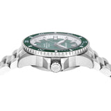 Emporio Armani Sea Explorer Green Dial Silver Steel Strap Watch for Men - AR60088