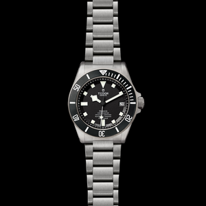 Tudor Pelagos Black Dial Grey Steel Strap Watch for Men - M25600TN-0001