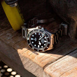 Tudor Pelagos Black Dial Grey Steel Strap Watch for Men - M25600TN-0001
