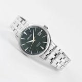 Seiko Presage Cocktail Time Automatic Green Dial Silver Steel Strap Watch for Men - SRPE15J1
