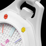 Swatch x AP Royal Pop White Dial White Leather Lanyard Watch for Men - Huit Blanc