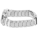 Seiko 5 Sports SKX Street Denim Blue Dial Silver Steel Strap Watch for Men - SRPL77K1