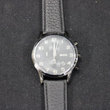 Hugo Boss 1512567 Aeroliner Chronograph Men's Watch – Black Dial & Black Leather Strap