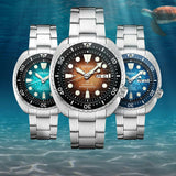 Seiko Prospex US Special Edition Automatic Blue Dial Silver Steel Strap Watch for Men - SRPH59