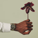 Seiko 5 Sports Automatic Green Dial Silver Steel Strap Watch for Men - SRPL57K1