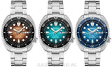 Seiko Prospex US Special Edition King Turtle Automatic Brown Dial Silver Steel Strap Watch for Men - SRPH55