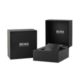 Hugo Boss Skytraveller Chronograph Grey Dial Silver Steel Strap Watch for Men - 1514151