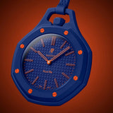 Swatch x AP Royal Pop Blue Dial Blue Leather Lanyard Watch for Men - Orenji Hachi