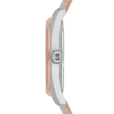 Emporio Armani Tazio Mother of Pearl Dial Pink Leather Strap Watch for Women - AR6133