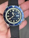 Seiko 5 Sports SKX Automatic Blue Dial Blue Silicone Strap Watch for Men - SRPD71K2