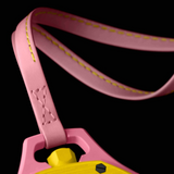 Swatch Royal Pop Blue Dial Pink Leather Strap Watch for Women - Otg Roz