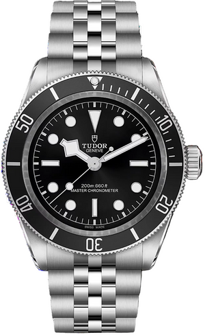 Tudor Black Bay Black Dial Silver Steel Strap Watch for Men - M7941A1A0NU-0003