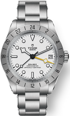 Tudor Black Bay Pro Silver Dial Silver Steel Strap Watch for Men - M79470-0004