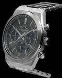 Seiko Conceptual Chronograph Grey Dial Silver Steel Strap Watch for Men - SSB455P1