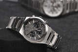 Seiko Conceptual Chronograph Grey Dial Silver Steel Strap Watch for Men - SSB455P1