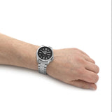 Seiko 5 Sports Automatic Grey Dial Silver Steel Strap Watch for Men - SRPE51K1