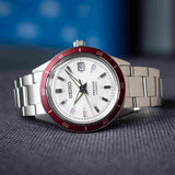 Seiko Presage Champagne Dial Silver Steel Strap Watch For Men - SRPH93J1