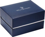 Maserati Sorpasso Chronograph White Dial Brown Leather Strap Watch for Men - R8871624010