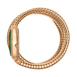 Just Cavalli Glam Evo 5 Green Dial Rose Gold Steel Strap Watch for Women - JC1L228M0055