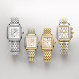 Michele Deco Silver Dial Two Tone Steel Strap Watch For Women - MWW06V000023