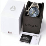Nixon 51-30 Chronograph Blue Dial Two Tone Steel Strap Watch for Men - A083-2304