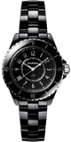 Chanel J12 H5695 Women's Quartz Timepiece – Black Dial & Black Steel Bracelet