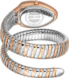 Just Cavalli Taglio Red Dial Two Tone Steel Strap Watch for Women - JC1L225M0105