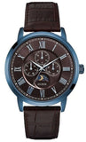 Guess W0870G3 Delancy Analog Men's Watch – Brown Dial & Brown Leather Strap