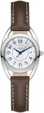 Longines L6.136.4.73.2 Equestrian Quartz Women's Watch – Silver Dial & Brown Leather Strap