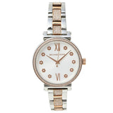 Michael Kors Sophie Chronograph Silver Dial Two Tone Steel Strap Watch For Women - MK3880