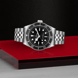 Tudor Black Bay Black Dial Silver Steel Strap Watch for Men - M7941A1A0NU-0003