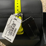 Marc Jacobs Henry White Dial Neon Yellow Rubber Strap Watch for Women - MBM1235
