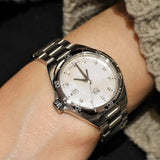 Tag Heuer Formula 1 Diamonds Women's Watch WBJ1419.BA0664 – Mother of Pearl White Dial with Silver Steel Strap