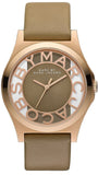 Marc Jacobs MBM1245 Henry Dinky Skeleton Quartz Women’s Watch – Beige Dial & Beige Leather Strap